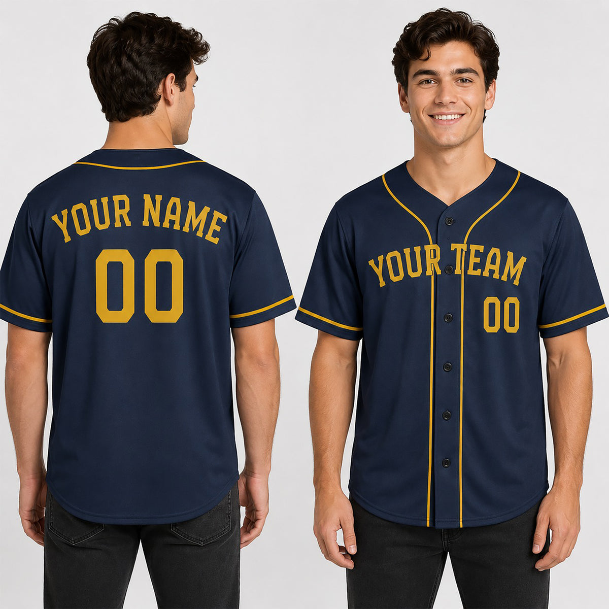 Personalized Milwaukee Baseball Jersey – Navy Alternate Style, Custom Name & Number for Kids & Adults-1