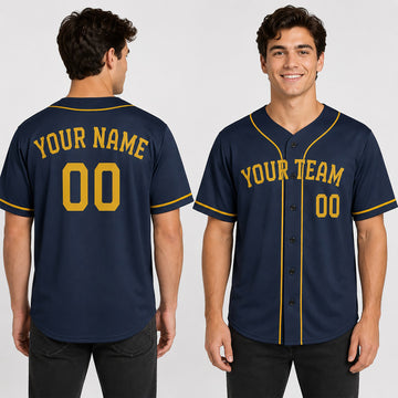 Personalized Milwaukee Baseball Jersey – Navy Alternate Style, Custom Name & Number for Kids & Adults-1