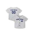 Personalized Milwaukee Baseball Jersey – White Pinstripe Style, Custom Name & Number for Kids & Adults-7