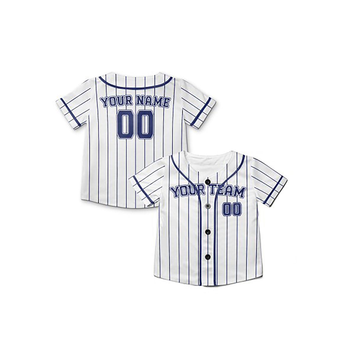 Personalized Milwaukee Baseball Jersey – White Pinstripe Style, Custom Name & Number for Kids & Adults-8