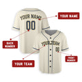 Personalized Milwaukee Cream Baseball Jersey – Custom Name & Number-2