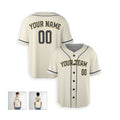 Personalized Milwaukee Cream Baseball Jersey – Custom Name & Number-4