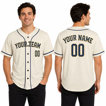 Personalized Milwaukee Cream Baseball Jersey – Custom Name & Number-1