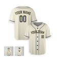 Personalized Milwaukee Cream Baseball Jersey – Custom Name & Number-6