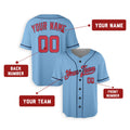 Personalized Minnesota Baseball Jersey – Light Blue Heritage Style, Custom Name & Number for Kids & Adults-2