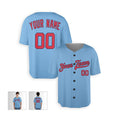 Personalized Minnesota Baseball Jersey – Light Blue Heritage Style, Custom Name & Number for Kids & Adults-3