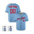 Personalized Minnesota Baseball Jersey – Light Blue Heritage Style, Custom Name & Number for Kids & Adults-6