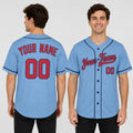 Personalized Minnesota Baseball Jersey – Light Blue Heritage Style, Custom Name & Number for Kids & Adults-1