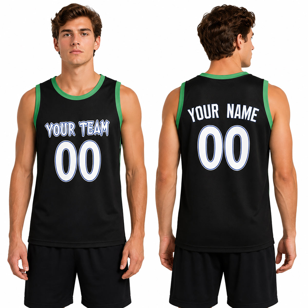 Personalized Minnesota Basketball Jersey – Black Heritage Style, Custom Name & Number for Kids, Youth & Adults-1