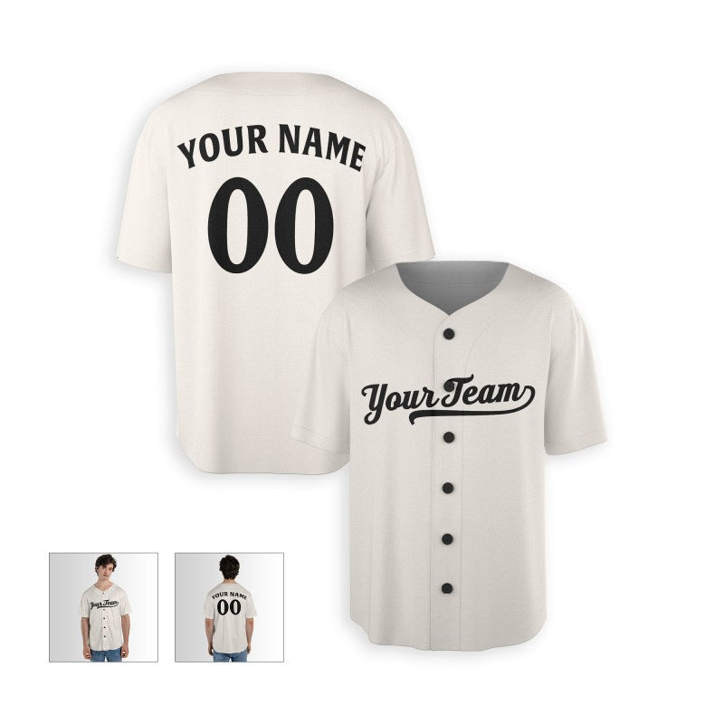 Personalized Minnesota Cream Baseball Jersey – Custom Name & Number-3