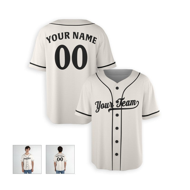 Personalized Minnesota Cream Baseball Jersey – Custom Name & Number-4