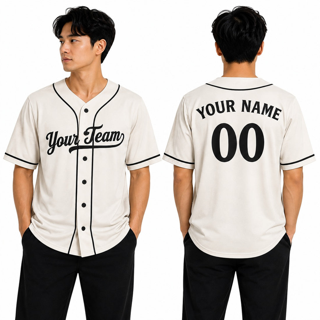 Personalized Minnesota Cream Baseball Jersey – Custom Name & Number-1