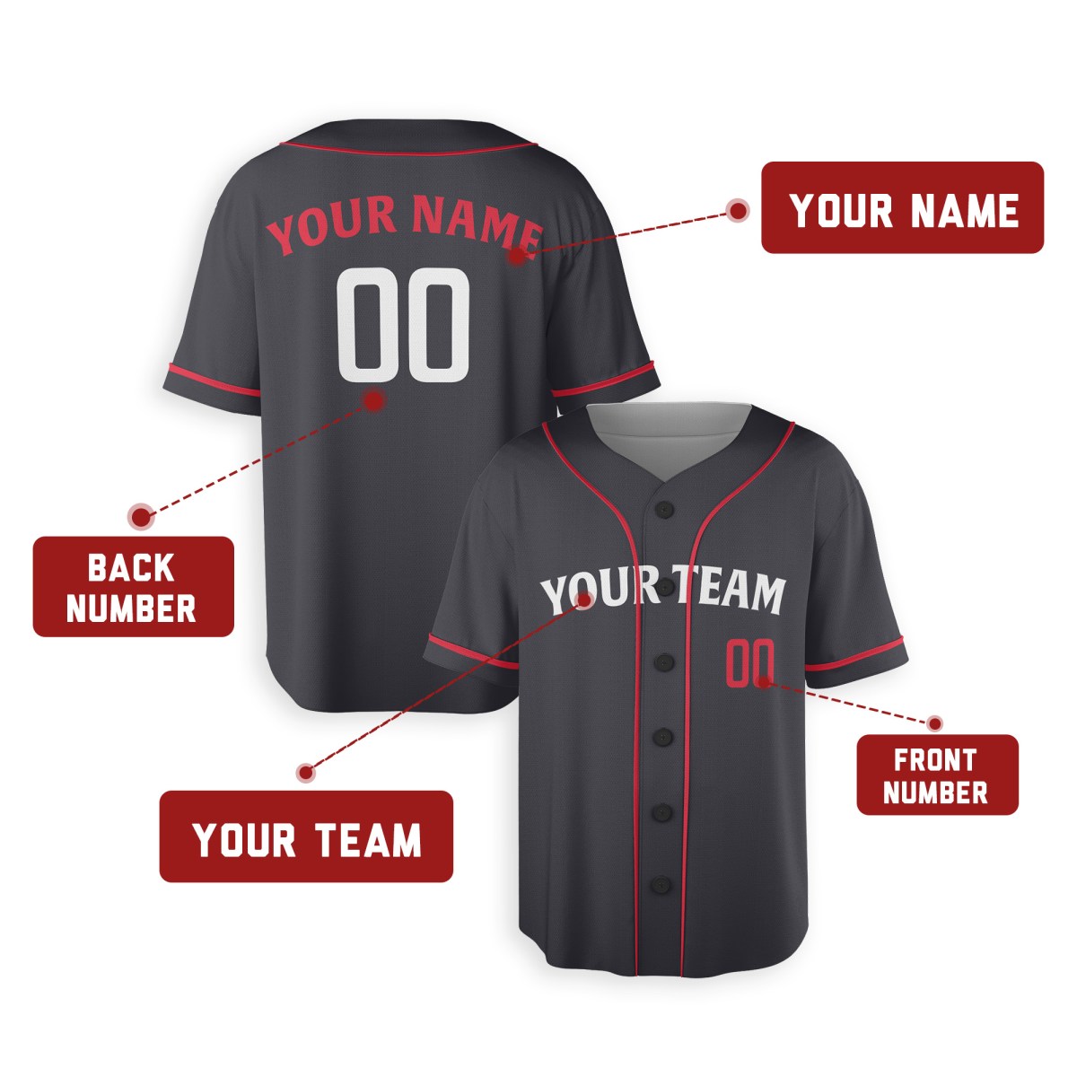 Personalized Minnesota Navy Baseball Jersey – Custom Name & Number, Kids & Adults-2