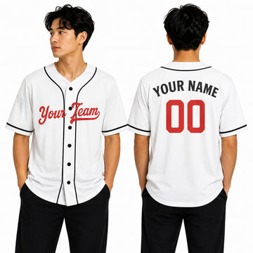 Personalized Minnesota White Baseball Jersey – Custom Name & Number, Kids & Adults
