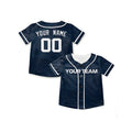Personalized Navy Baseball Jersey – Custom Name & Number, Kids & Adults-4