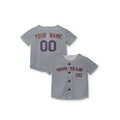Personalized New York Baseball Jersey – Gray Queens Away-Inspired Style, Custom Name & Number for Kids & Adults-7