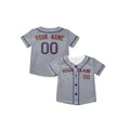 Personalized New York Baseball Jersey – Gray Queens Away-Inspired Style, Custom Name & Number for Kids & Adults-8