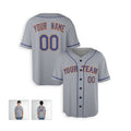 Personalized New York Baseball Jersey – Gray Queens Away-Inspired Style, Custom Name & Number for Kids & Adults-4