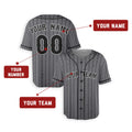 Personalized New York Baseball Jersey – Gray Queens City Style, Custom Name & Number for Kids & Adults-2