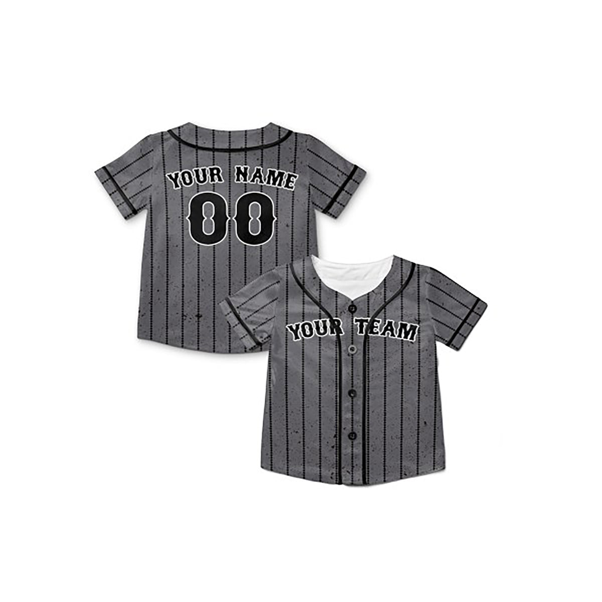 Personalized New York Baseball Jersey – Gray Queens City Style, Custom Name & Number for Kids & Adults-8