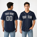 Personalized New York Baseball Jersey – Navy Alternate Style, Custom Name & Number for Kids & Adults-1