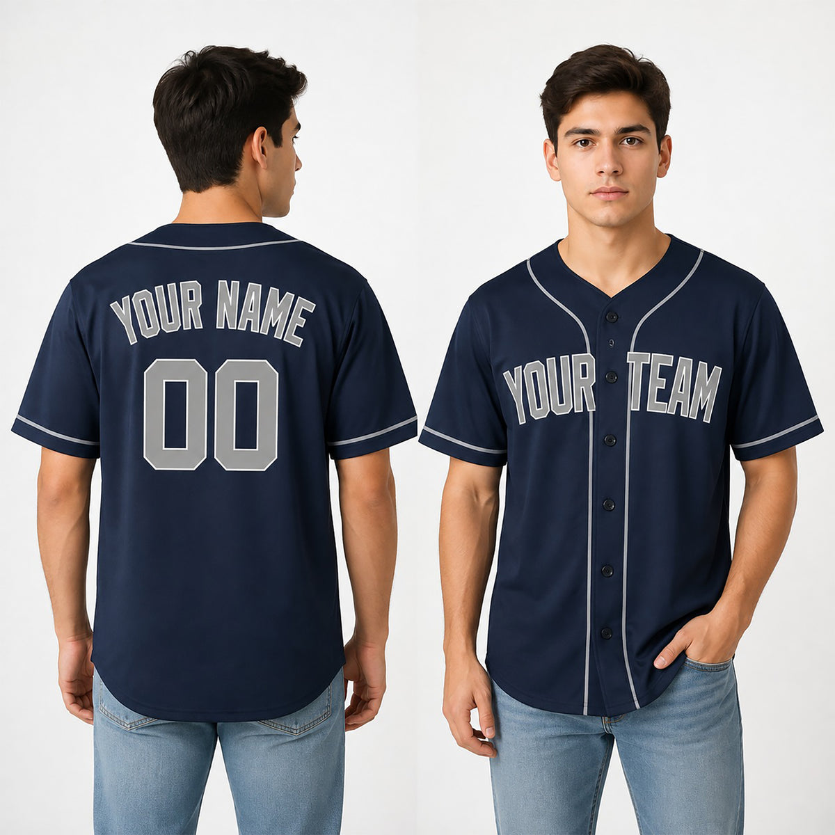 Personalized New York Baseball Jersey – Navy Alternate Style, Custom Name & Number for Kids & Adults-1