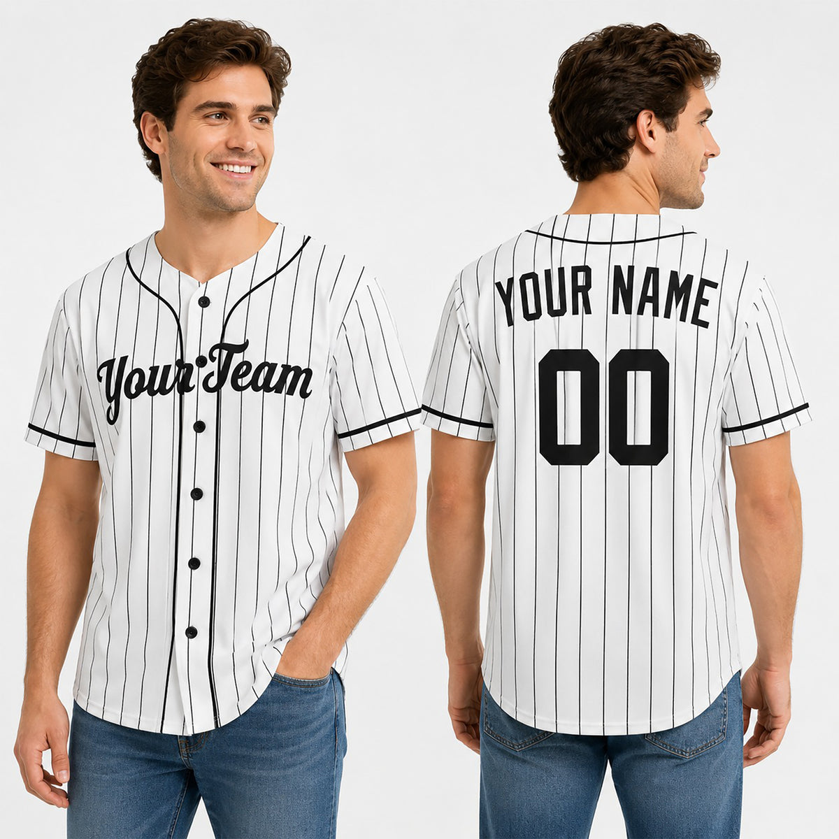 Personalized New York Baseball Jersey – White Classic Home Style, Custom Name & Number for Kids & Adults-1