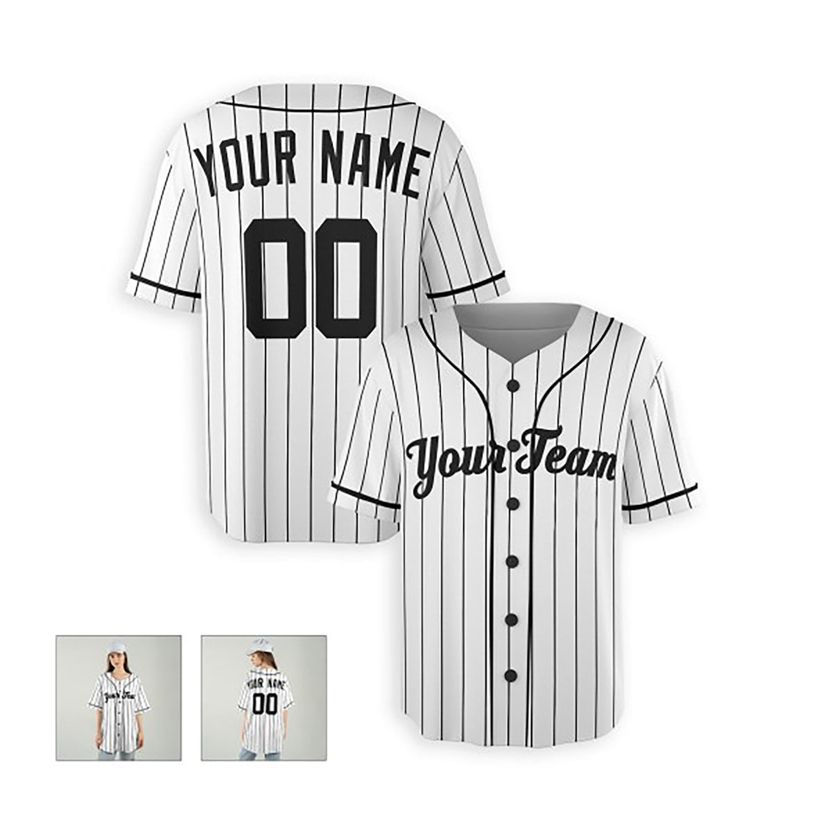 Personalized New York Baseball Jersey – White Classic Home Style, Custom Name & Number for Kids & Adults-6