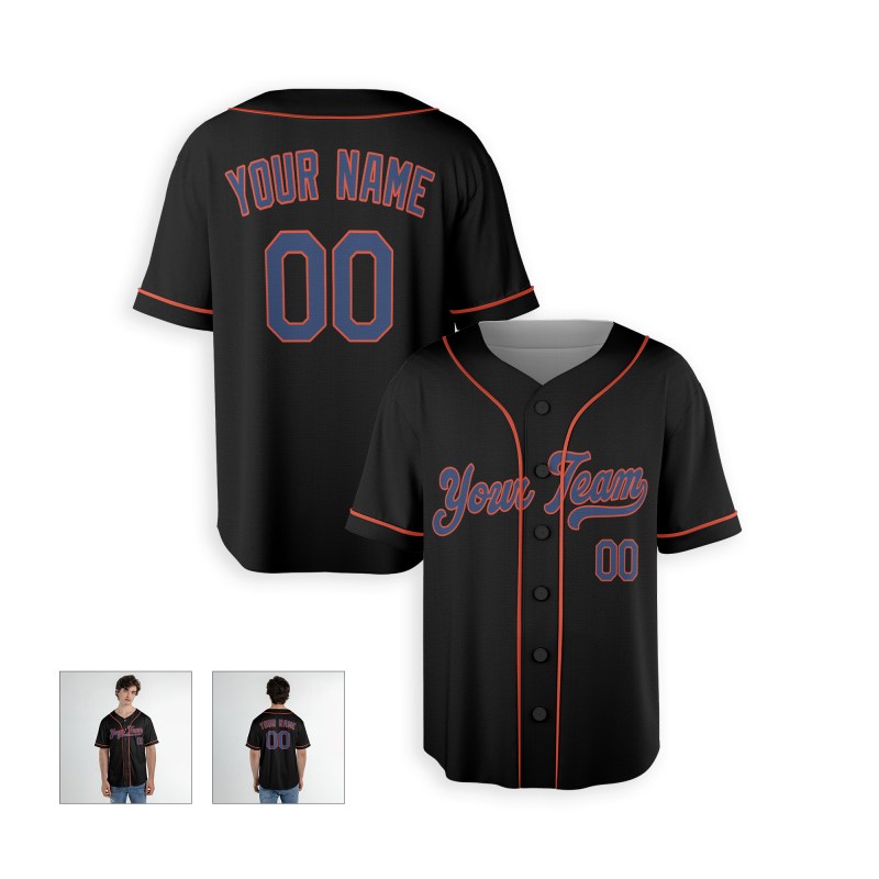 Personalized New York Black Black Alternate Baseball Jersey – Custom Name & Number, Kids & Adults-4