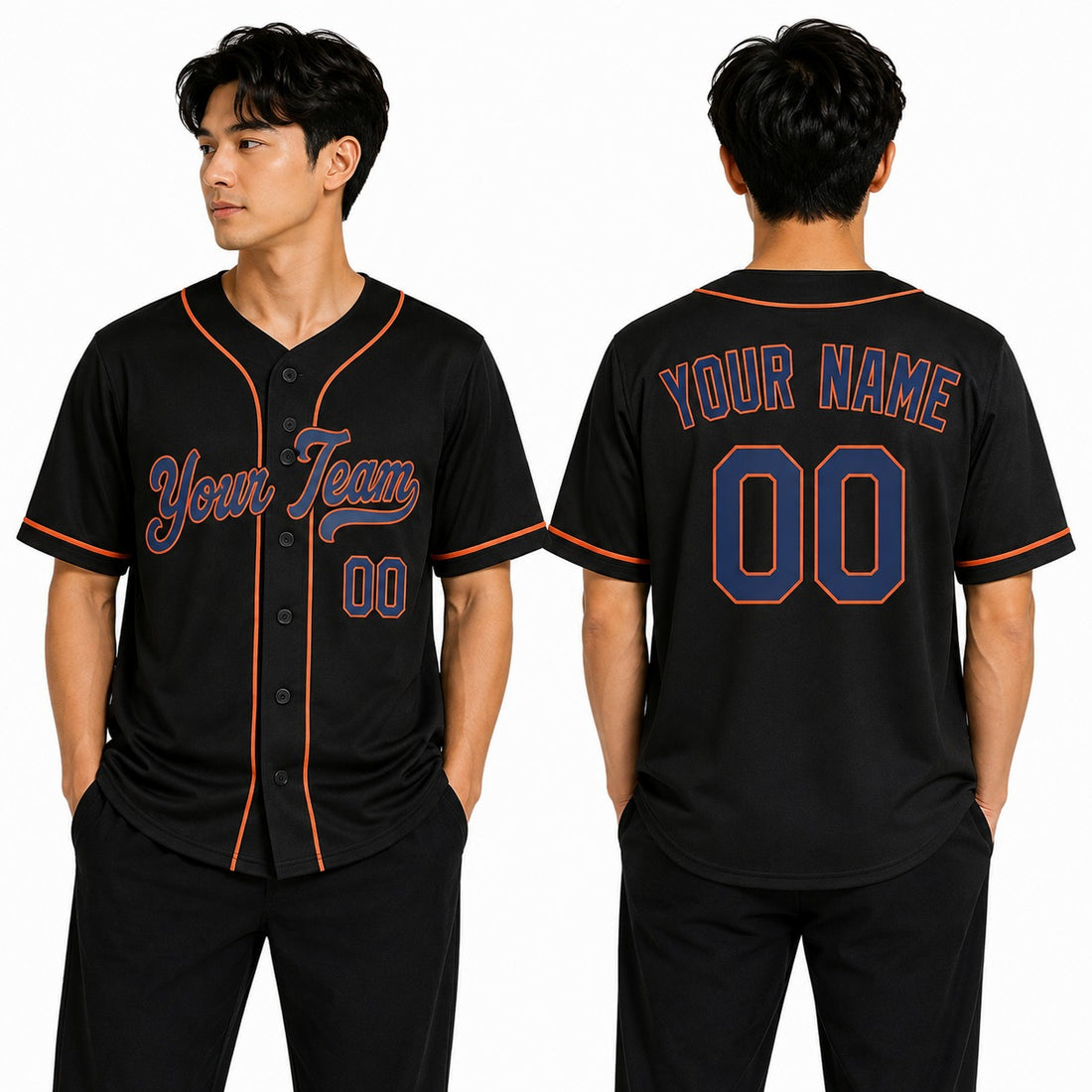 Personalized New York Black Black Alternate Baseball Jersey – Custom Name & Number, Kids & Adults-1