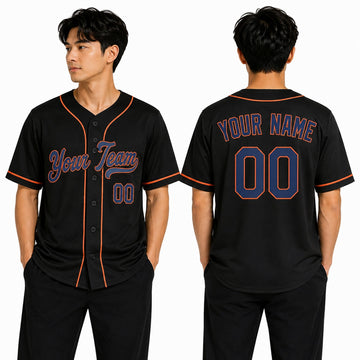 Personalized New York Black Black Alternate Baseball Jersey – Custom Name & Number, Kids & Adults-1