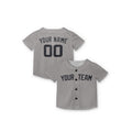 Personalized New York Gray Away Style Baseball Jersey – Custom Name & Number, Kids & Adults-7