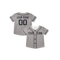 Personalized New York Gray Away Style Baseball Jersey – Custom Name & Number, Kids & Adults-8