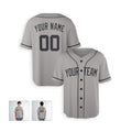 Personalized New York Gray Away Style Baseball Jersey – Custom Name & Number, Kids & Adults-4