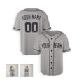 Personalized New York Gray Away Style Baseball Jersey – Custom Name & Number, Kids & Adults-6