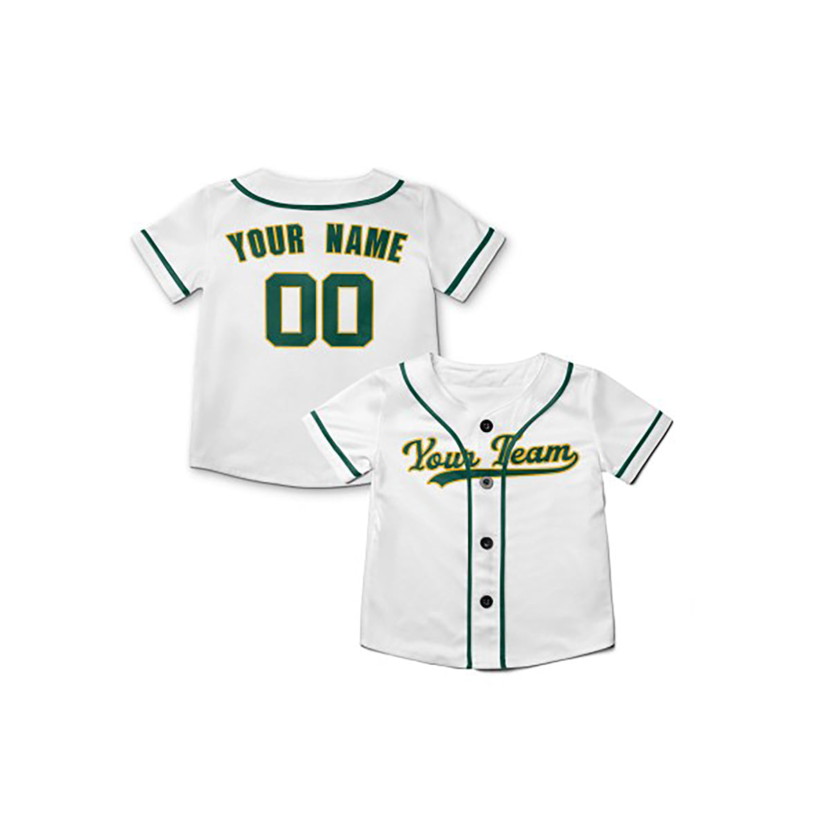 Personalized Oakland Baseball Jersey – White Home-Inspired Style, Custom Name & Number for Kids & Adults-8