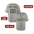 Personalized Oakland Gray Baseball Jersey – Custom Name & Number, Kids & Adults-2