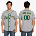 Personalized Oakland Gray Baseball Jersey – Custom Name & Number, Kids & Adults-1