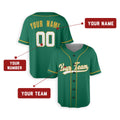 Personalized Oakland Green Baseball Jersey – Custom Name & Number, Kids & Adults-2