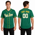 Personalized Oakland Green Baseball Jersey – Custom Name & Number, Kids & Adults-1