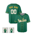 Personalized Oakland Green Baseball Jersey – Custom Name & Number, Kids & Adults-6