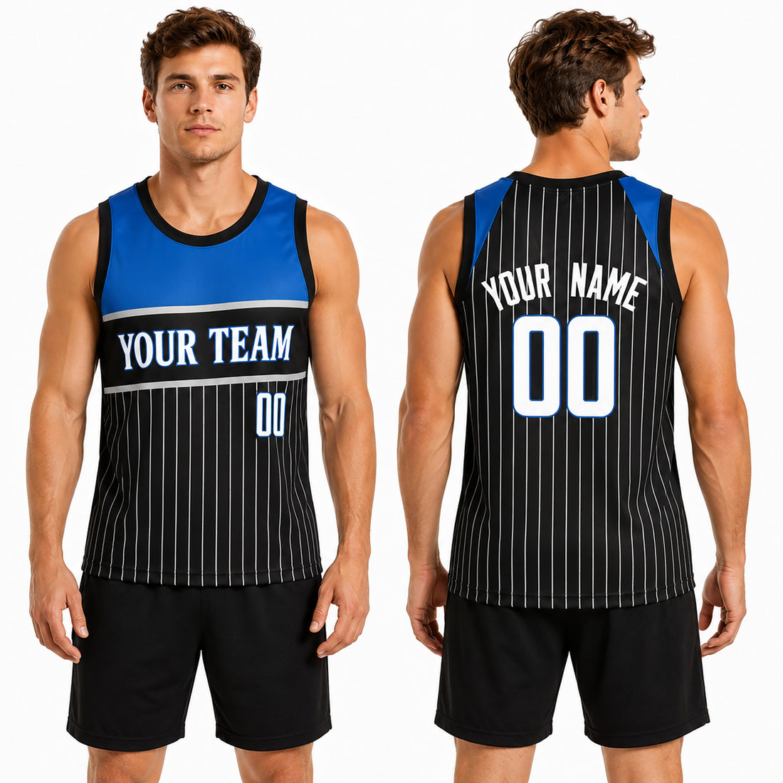 Personalized Orlando Basketball Jersey – Black Bold Athletic Style, Custom Name & Number for Kids, Youth & Adults-1