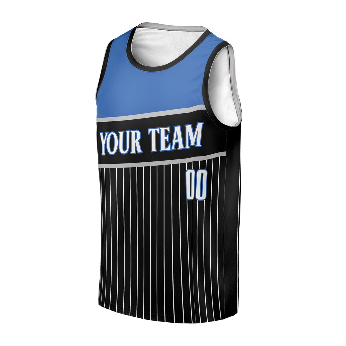 Personalized Orlando Basketball Jersey – Black Bold Athletic Style, Custom Name & Number for Kids, Youth & Adults-3