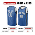 Personalized Orlando Basketball Jersey – Blue Bold Athletic Style, Custom Name & Number for Kids, Youth & Adults-2