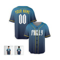 Personalized Philadelphia Baseball Jersey – Blue City-Inspired Style, Custom Name & Number for Kids & Adults-4