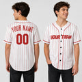 Personalized Philadelphia Baseball Jersey – White Home-Inspired Style, Custom Name & Number for Kids & Adults-1