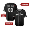 Personalized Philadelphia Black Baseball Jersey – Custom Name & Number, Kids & Adults-2