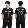 Personalized Philadelphia Black Baseball Jersey – Custom Name & Number, Kids & Adults-1