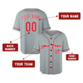 Personalized Philadelphia Gray Baseball Jersey – Custom Name & Number-2