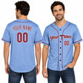 Personalized Philadelphia Light Blue Baseball Jersey – Custom Name & Number-1